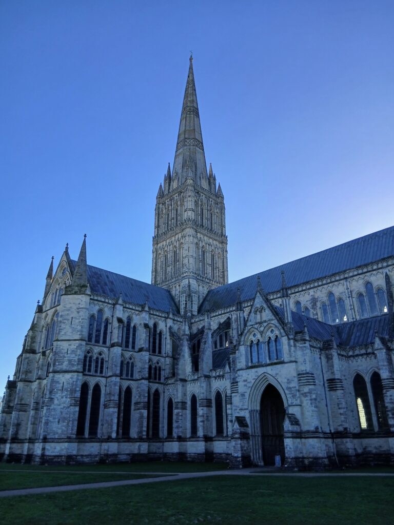Outside Salisbury Cathedral