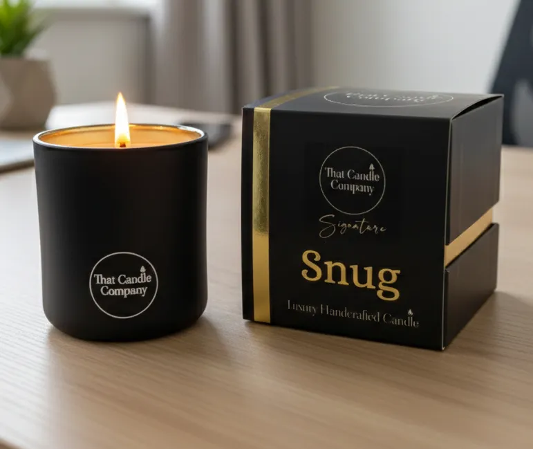 SNUG Scented Luxury Candle Sigle Wick With Gift Box by That Candle Company