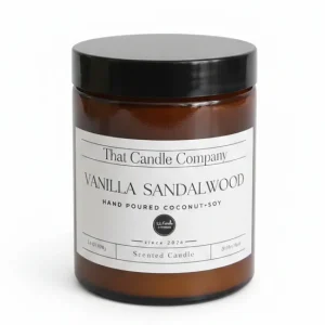 Spa Luxury Scented Candle Vanilla and Sandalwood Scent