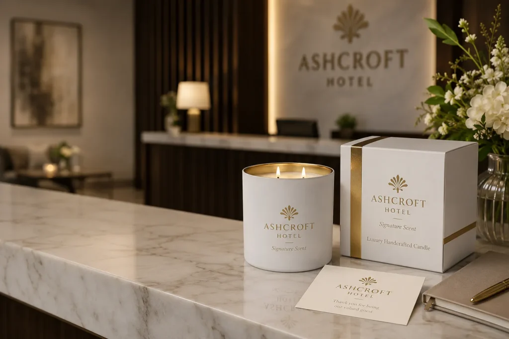 Branded Candle For A hotel Example